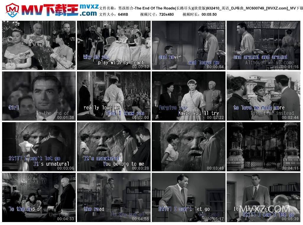 男孩组合-The End Of The Roads(长路尽头)(欣赏版)932410_英语_DJ嗨曲_MC600749